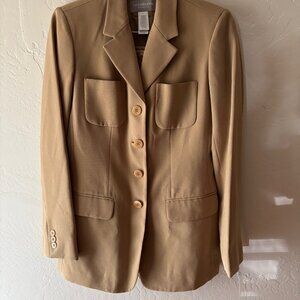 Liz Claiborne Collection Women's Classic 2 pc Skirt Business Suit - Yellow - S 4